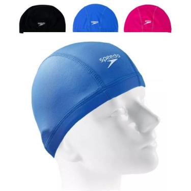 Imagem de Touca De Natação Infantil Speedo Xtrafit Tecido Confortável, Azul