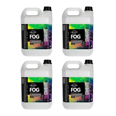 Imagem de Kit 4 Líquidos Para Máquina de Fumaça 5 Litros Fluido Linha Standard N