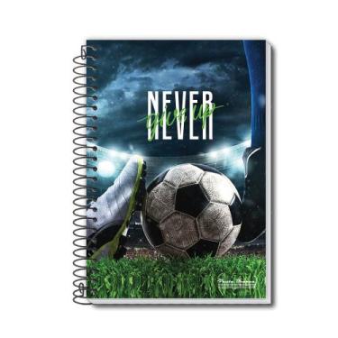 Imagem de Caderno Pauta Branca pequeno rox espiral 96 folhas