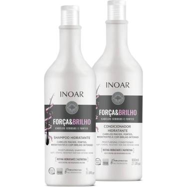 Imagem de Shampoo e Condicionador 800ml - Inoar Força e Brilho