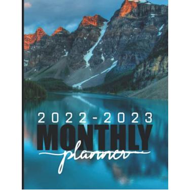 Imagem de 2022-2023 Monthly Planner: 2 Years of Planning With Federal Holidays | A4 - Two Year Monthly Planner / Calendar / Schedule - To Do List - 24 Months ... 2023 | Beautiful Mountain And Lakes Cover