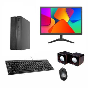 Imagem de Soluções Informática, Mini Pc Cpu I3 8100 8a Geração Ddr4 16gb 480gb Monitor 19