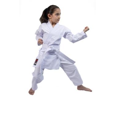 Imagem de Kimono Karate Infantil Pa Lonita + Faixa Branca + Chaveiro (KM3)