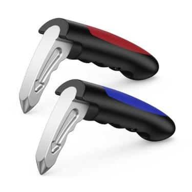 Imagem de Ankilo Auxiliar de alça de carro para idosos, alça de suporte de assistente de carro, apoio de braço multifuncional portátil para inserção de trava de veículo para entrar e sair (pacote com 2)