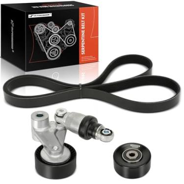 Imagem de A-Premium Kit de transmissão de correia serpentina do motor compatível com Kia Sorento 2014-2015, Cadenza 2014-2015 e Hyundai Santa Fe 2013-2018, Santa Fe XL 2013-2019, Azera 2014-2017 - 3.3L