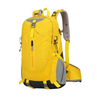 Imagem de Aymzbd Caminhadas mochila escalada mochila saco de esportes daypack montanhismo mochila para ciclismo caça touring bicicleta ao ar livre, Amarelo