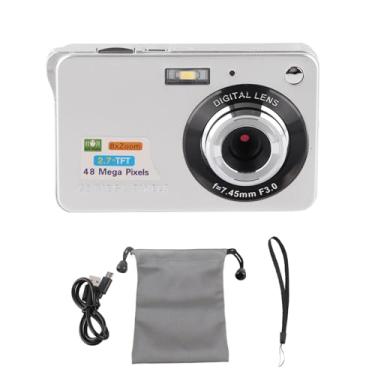 Imagem de Mini Câmera Com 48,0 MP, Zoom Digital 8x, Bateria Recarregável e Resolução de Vídeo 4K para Crianças, Adultos, Iniciantes, Com Tela de 2,7 Polegadas para Visualização de Fotos