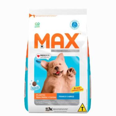 Imagem de Ração Max Cães Filhotes Médio e Grande Frango e Arroz 20 Kg - Max Tota