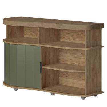 Imagem de Buffet Porta de Correr 120 cm 4737 Carvalho Off White Menta ARLY