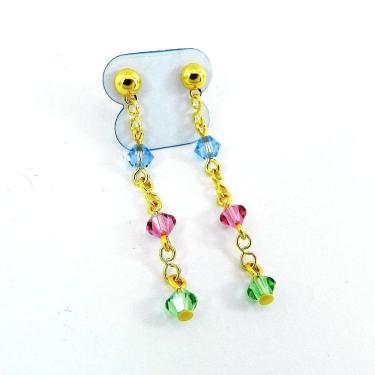 Imagem de Brinco Feminino Ciganinho 40Mm Folheado Ouro Br113