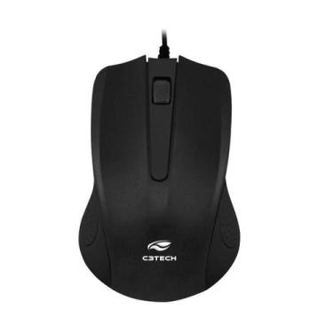 Imagem de Mouse Usb Fio C3tech Ms-20bk 3 Botões Preto Pc Notebook - ALPAS
