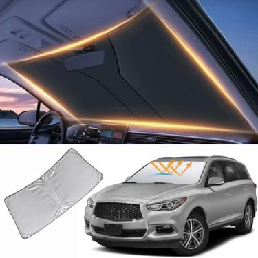 Imagem de Para-brisas para Infiniti JX35/QX60 Capa de proteção de para-brisa frontal para JX35/QX60 2014-2025 protetor de viseira de para-brisa acessórios de carro
