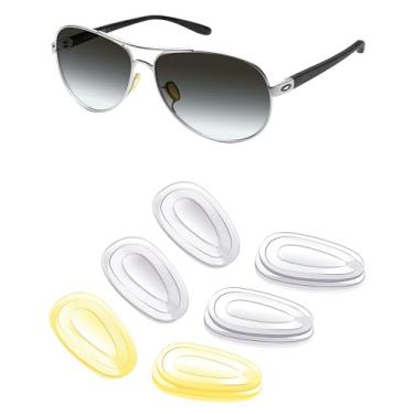 Imagem de Mryok 3 pares de protetores de nariz de substituição para óculos de sol Oakley Blender - Transparente e amarelo claro