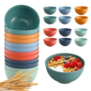 Imagem de Conjunto de 12 Taças de Cereais HEYCOME - 750mL - Inquebráveis de Palh