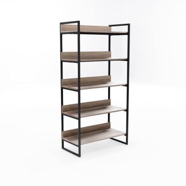 Imagem de Estante Desmontável 5 Prateleiras - Preto e Malaga