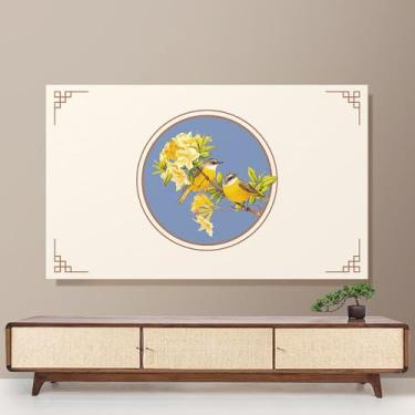 Imagem de Capa protetora de tela de TV padrão chinês, pano de cobertura de tela de lavagem à máquina, capa de móveis para computador para TV inteligente LCD LED de 42-100 polegadas ||65 polegadas