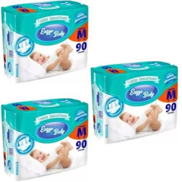 Imagem de KIT 3 PCT Fraldas Descartáveis Atacado Barato Enzzo Baby Pacotão Todos