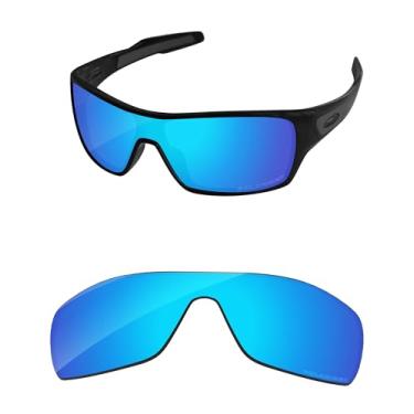 Imagem de PapaViva Lentes de reposição para Oakley Turbine Rotor OO9307 Óculos de sol azul gelo - Polarizadas