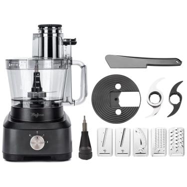 Imagem de Processador de Alimentos até 14 Xícaras com Lâminas e Acessórios Magiccos, 110V 700W, Preto