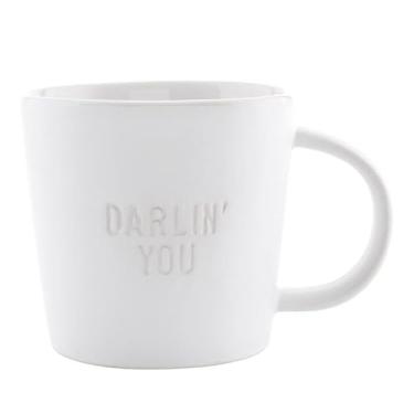 Imagem de Santa Barbara Designs Studio Gift Coffee Mugs Tall Debossed Matte Ceramic Coffee or Tea Cup, 400 ml, Darlin' You