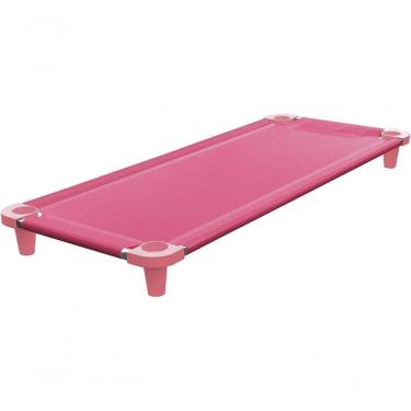 Imagem de Kit 5 Caminha Empilhavel Acrimet Soneca Creche 713 Rosa