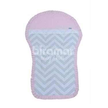 Imagem de Biramar Baby Brooklyn Chevron Capa para Carrinho de Bebê, Cinza/Rosa, 1 x 74 x 36 cm