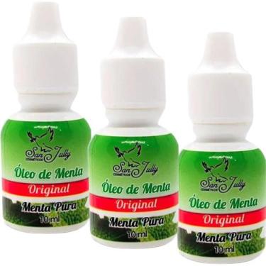 Imagem de Óleo de Menta San Jully Menta Pura Frasco 10ml Kit 3 Unidades