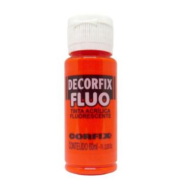 Imagem de Tinta Acrílica Decorfix Corfix Fluorescente 60ml - 17888, 1013 - VERME