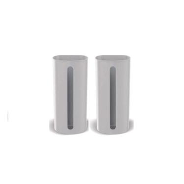 Imagem de Kit 02 Porta Sacola Dispenser de Parede Puxa Saco - Generic