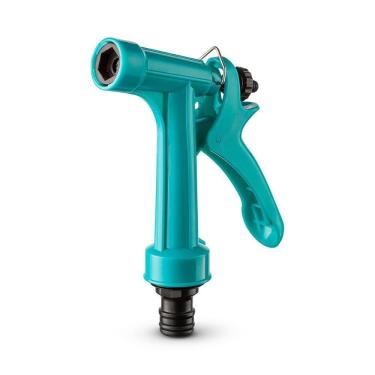Imagem de Esguicho Para Jardim Plástico Tipo Pistola Com Conexão Para Engate Rápido Azul Tiffany Atlas