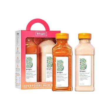 Imagem de Briogeo Superfoods Mango + Cherry Balancing Shampoo e Condicionador Duo Reabasteça o cabelo seco e sem brilho e suporte a saudáveis do cabelo e do cou