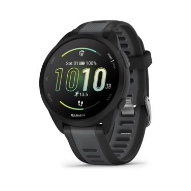 Imagem de Relógio Garmin Forerunner 165 Preto e Cinza Ardosia ww com Monitor Cardíaco de Pulso e gps