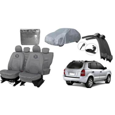 Imagem de Kit capa couro c/ capa de cobrir p/ Tucson - iron tech