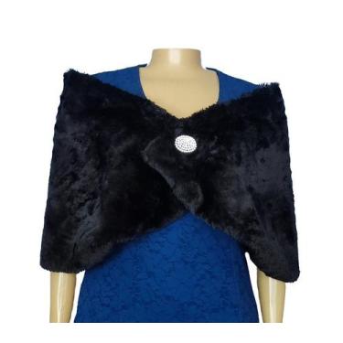 Imagem de Estola Plus Size Pele Sintética Festa Social Casamento 030A - Fluence 