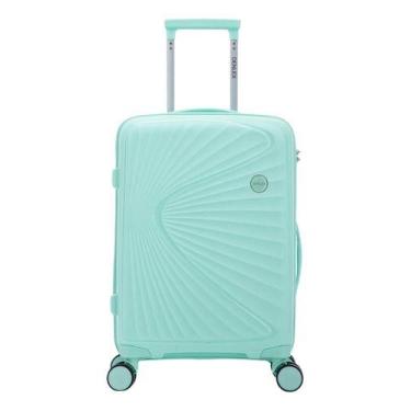 Imagem de Mala Pequena Polipropileno Viagem Rodas Duplas Giro360 10kg - DENLEX