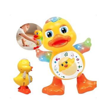Imagem de Pato Dançante Brinquedo Infantil Musical Dança Anda Mexe Com Luz E Som Patinho Dançante Grande