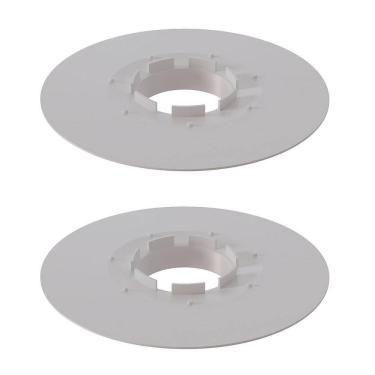 Imagem de Kit 2 Disco Grelha Anti Infiltração 100Mm Branco Estrela