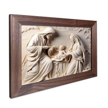 Imagem de Quadro Decorativo Religioso Jesus Santa Ceia do Senhor Sagrada Família