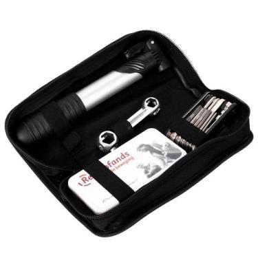 Imagem de Kit Reparo Remendo Ferramenta Bicicleta + Bomba Encher Pneus - CORREIA