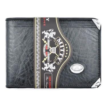 Imagem de Carteira Mitty Em Couro Preta   - M2