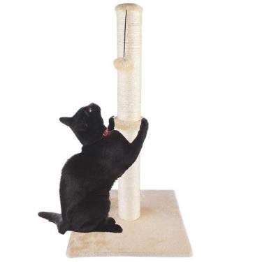 Imagem de Cat Scratching Post Dimaka 34 de altura para gatos grandes, bege