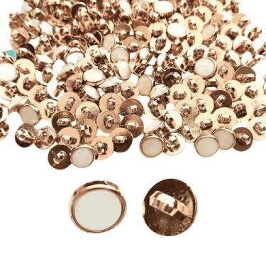 Imagem de Botão de Costura Pezinho 11mm Rose Perolado - 1000 peças - Inova Aviam