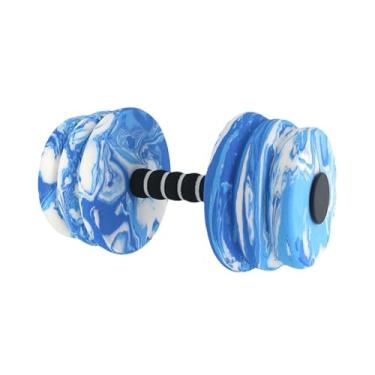 Imagem de Vaveren Equipamento de resistência à piscina de barragem aquática de halteres halteres aquáticos EVA Água Aeróbica Dumbbell Aeróbica para adultos fêmea, Branco Azulado
