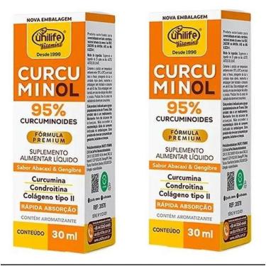 Imagem de Kit 2 curcuminol 95 em gotas 30ml - unilife