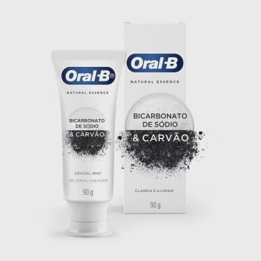 Imagem de Creme Dental Oral-b Natural Essence Com Bicarbonato De Sodio E Carvao 90g