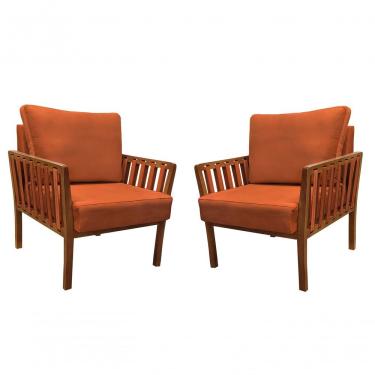 Imagem de Kit 2 Poltronas Luxo Califórnia 0126 Ferrugem