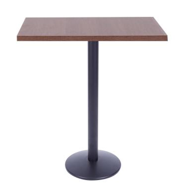 Imagem de Mesa Bistrô Zeta 111,50 Cm (Altura) Com Tampo Em Mdp Quadrado 60 Cm Imbuia
