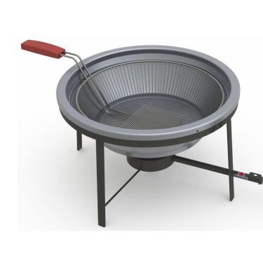 Imagem de Tacho Fritador A Gás Progás 7 Litros Alta Pressão Com Cesto Prt-07st