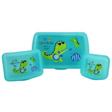 Imagem de Conjunto Pote Organizador E Porta Acessórios Multiuso Azul