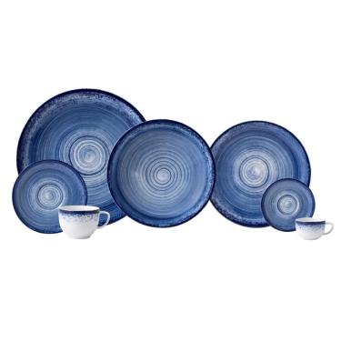 Imagem de Aparelho De Jantar 42 Peças Esfera Azul Schmidt